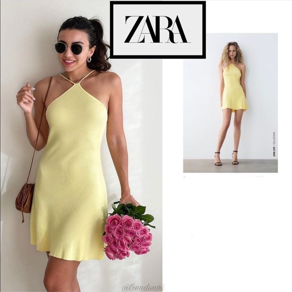 ZARA SKATER KNIT DRESS